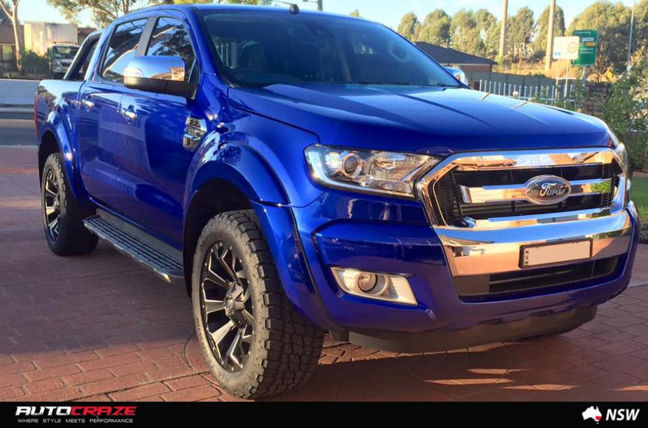 FORD RANGER ASSAULT GLOSS BLACK MILLED ACCENTS